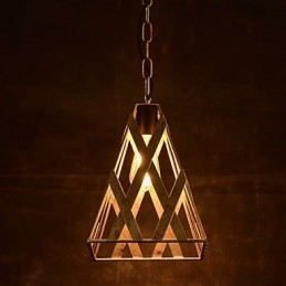 Lámpara de hierro retro moderna minimalista estilo industrial araña