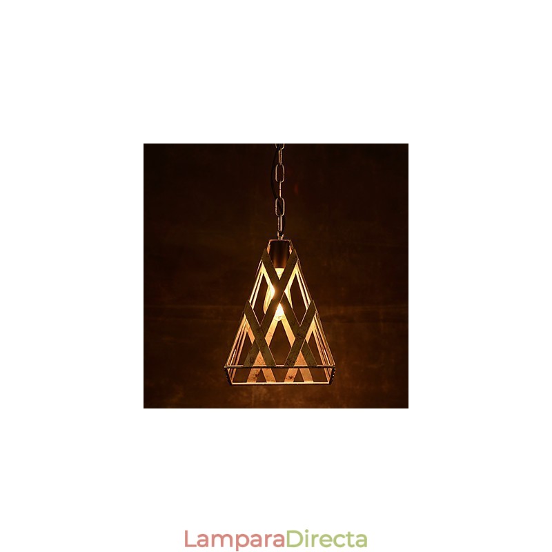 Lámpara de hierro retro moderna minimalista estilo industrial araña