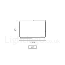 Lámpara de techo rectangular de madera multicolor ultrafina y regulable con pantalla acrílica, estilo nórdico