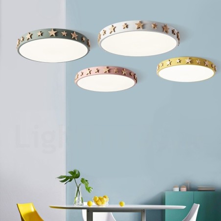 Lámpara de techo circular de madera multicolor ultrafina y regulable con pantalla acrílica, estilo nórdico. Lámpara de techo circular de madera multicolor ultrafina y regulable con pantalla acrílica, estilo nórdico.