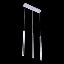 Lámpara colgante moderna contemporánea de metal de 3 luces