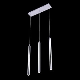 Lámpara colgante moderna contemporánea de metal de 3 luces