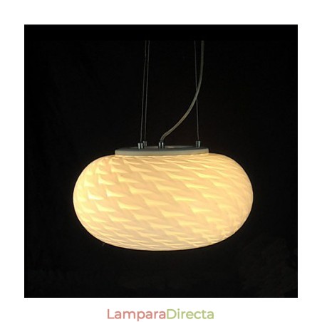 Lámpara de araña minimalista moderna tallada en blanco lechoso Lámpara de araña minimalista moderna tallada en blanco lechoso