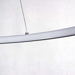 Lámpara colgante de diseño moderno con anillo regulable de 63 W y 100 cm de diámetro