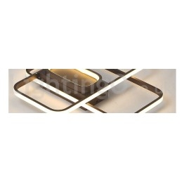 Lámpara de techo moderna y contemporánea de aluminio con acabado en pintura, empotrada con regulador de intensidad remoto. También se puede usar como lámpara de pared.