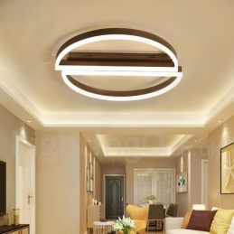 Lámpara de techo redonda moderna y contemporánea de aluminio, empotrada, con regulador de intensidad remoto. También se puede usar como luz de pared.
