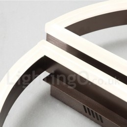 Lámpara de techo redonda moderna y contemporánea de aluminio, empotrada, con regulador de intensidad remoto. También se puede usar como luz de pared.