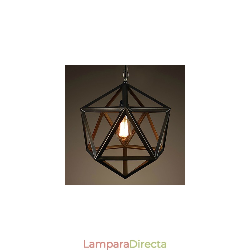 Lámpara de araña de metal vintage estilo rústico