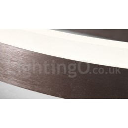 Lámpara de techo redonda moderna y contemporánea de aluminio, empotrada, con regulador de intensidad remoto. También se puede usar como luz de pared.