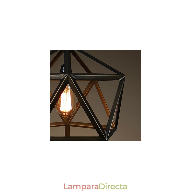 Lámpara de araña de metal vintage estilo rústico