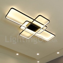 Lámpara de techo moderna y contemporánea de aluminio con pintura, lámpara de pared empotrada con regulador de intensidad remoto para sala de estar y dormitorio. También se puede usar como lámpara de pared.