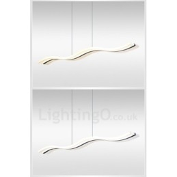 Lámpara colgante lineal regulable con control remoto de diseño moderno