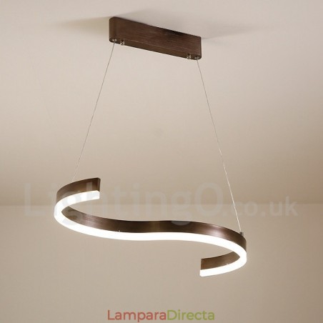 Lámpara colgante lineal regulable con control remoto de diseño moderno Lámpara colgante lineal regulable con control remoto de diseño moderno