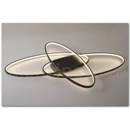 Lámpara de techo moderna y contemporánea de aluminio ovalada regulable, lámpara empotrada para sala de estar y dormitorio. También se puede usar como luz de pared.