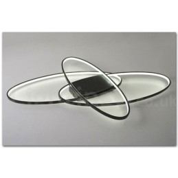 Lámpara de techo moderna y contemporánea de aluminio ovalada regulable, lámpara empotrada para sala de estar y dormitorio. También se puede usar como luz de pared.