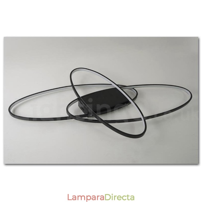 Lámpara de techo moderna y contemporánea de aluminio ovalada regulable, lámpara empotrada para sala de estar y dormitorio. También se puede usar como luz de pared.