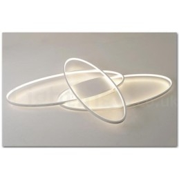 Lámpara de techo moderna y contemporánea de aluminio ovalada regulable, lámpara empotrada para sala de estar y dormitorio. También se puede usar como luz de pared.