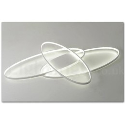 Lámpara de techo moderna y contemporánea de aluminio ovalada regulable, lámpara empotrada para sala de estar y dormitorio. También se puede usar como luz de pared.