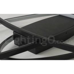 Lámpara de techo moderna y contemporánea de aluminio ovalada regulable, lámpara empotrada para sala de estar y dormitorio. También se puede usar como luz de pared.