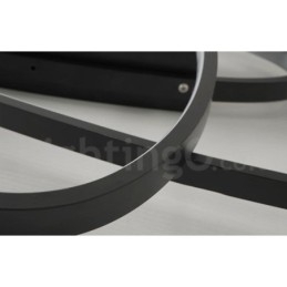 Lámpara de techo moderna y contemporánea de aluminio ovalada regulable, lámpara empotrada para sala de estar y dormitorio. También se puede usar como luz de pared.
