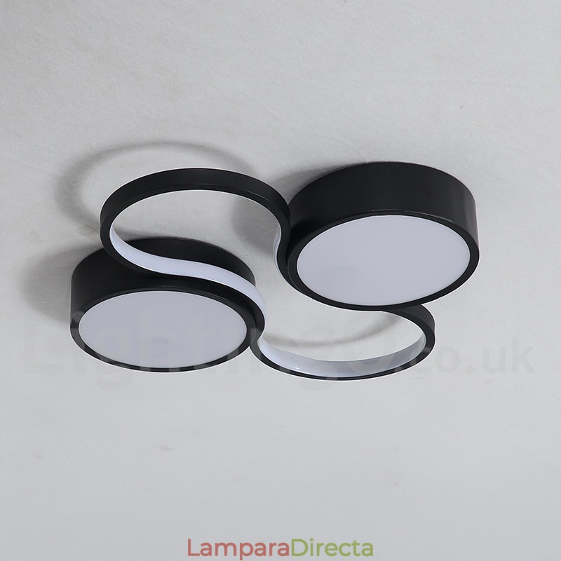 Lámpara de techo de aluminio moderna y contemporánea regulable, lámpara empotrada para sala de estar y dormitorio. También se puede usar como luz de pared.