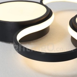 Lámpara de techo de aluminio moderna y contemporánea regulable, lámpara empotrada para sala de estar y dormitorio. También se puede usar como luz de pared.