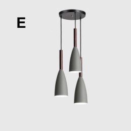 Lámpara colgante contemporánea moderna de diseño macarrón