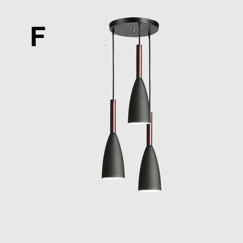 Lámpara colgante contemporánea moderna de diseño macarrón