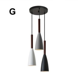 Lámpara colgante contemporánea moderna de diseño macarrón