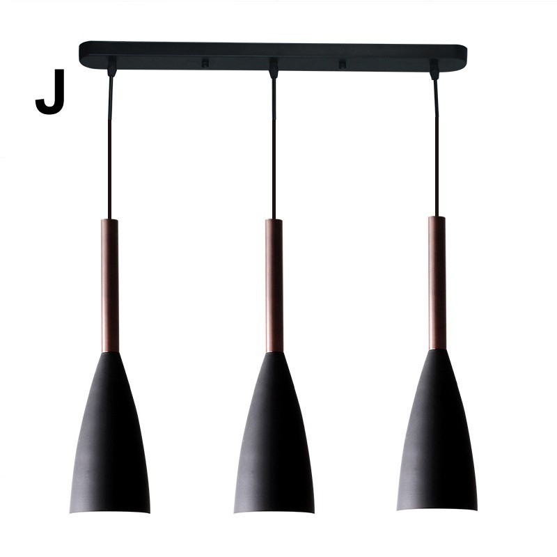 Lámpara colgante contemporánea moderna de diseño macarrón