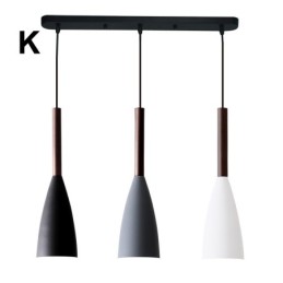 Lámpara colgante contemporánea moderna de diseño macarrón