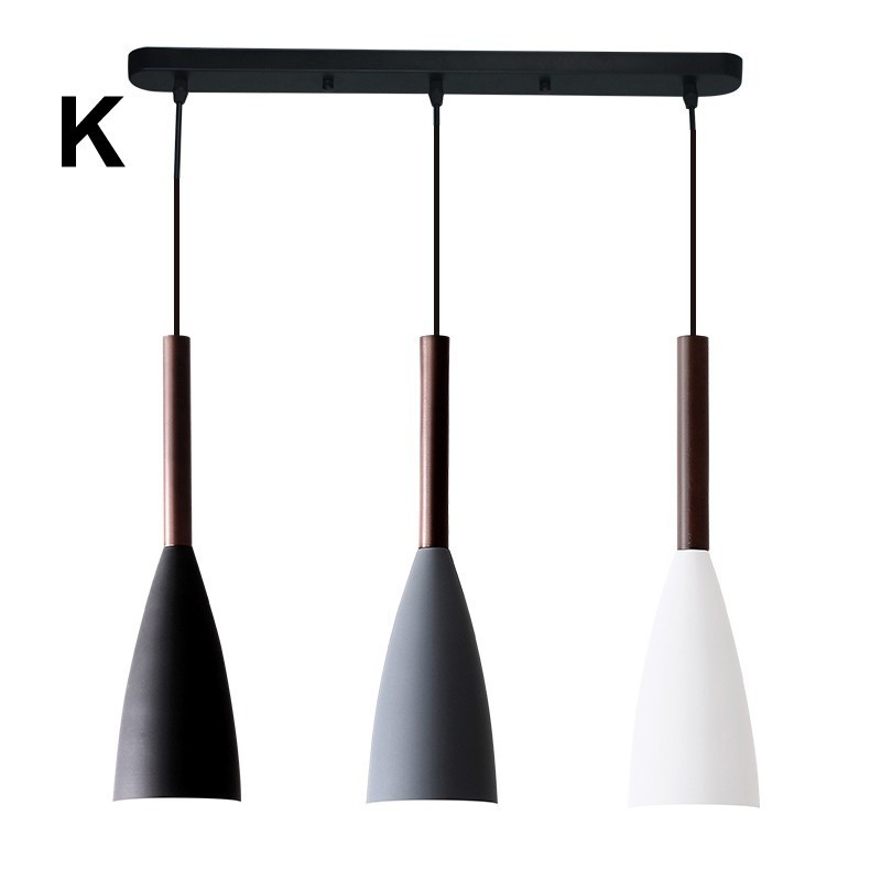 Lámpara colgante contemporánea moderna de diseño macarrón