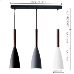 Lámpara colgante contemporánea moderna de diseño macarrón