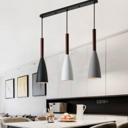 Lámpara colgante contemporánea moderna de diseño macarrón