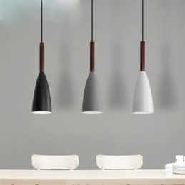 Lámpara colgante contemporánea moderna de diseño macarrón