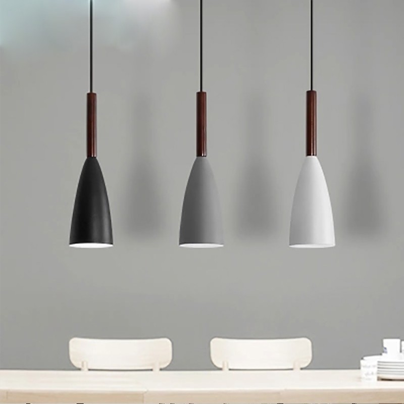 Lámpara colgante contemporánea moderna de diseño macarrón