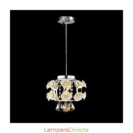 Lámpara de araña de cristal moderna contemporánea, farol de metal, 1 luz Lámpara de araña de cristal moderna contemporánea, farol de metal, 1 luz