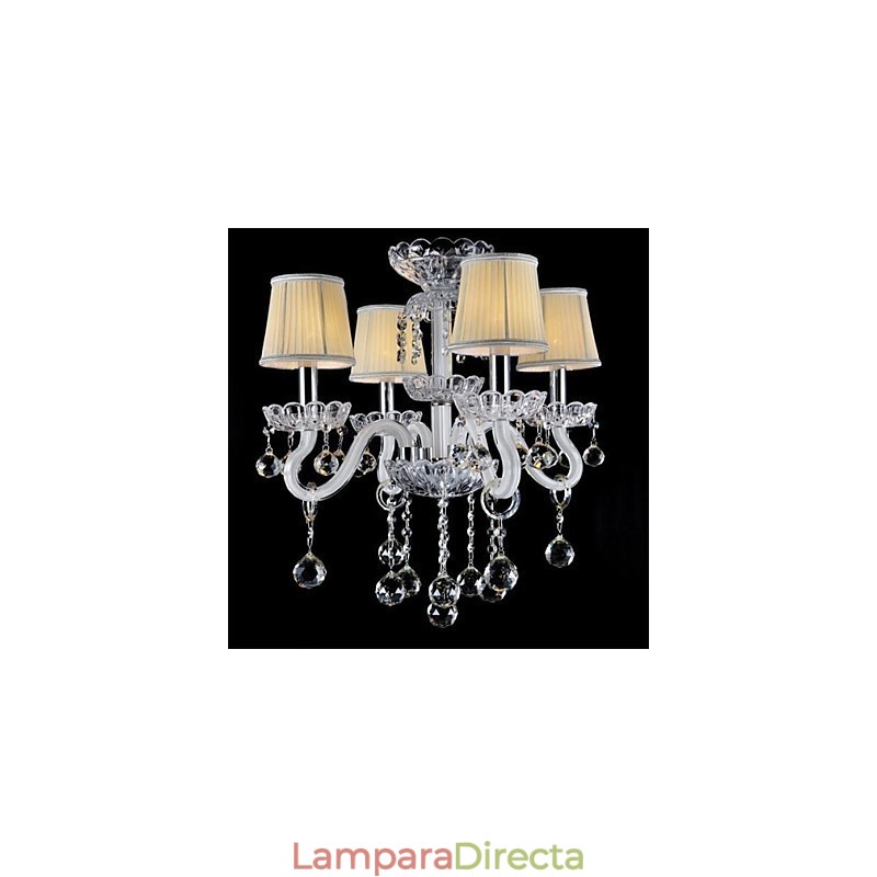 Lámpara de araña de cristal estilo mini, moderna, contemporánea, campestre, globo, tradicional, clásica, tambor, isla de vidrio