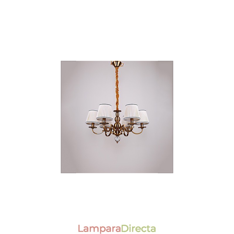 Lámpara de araña moderna contemporánea de metal