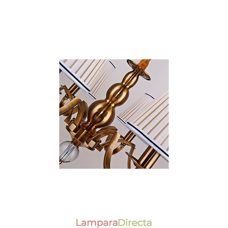 Lámpara de araña moderna contemporánea de metal