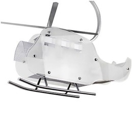 Lámpara infantil sencilla Lámpara de helicóptero de cristal de dibujos animados