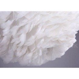 Lámpara colgante moderna y contemporánea con plumas multicolor