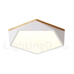 Lámpara de techo de madera Macaron multicolor regulable con pantalla acrílica, estilo nórdico