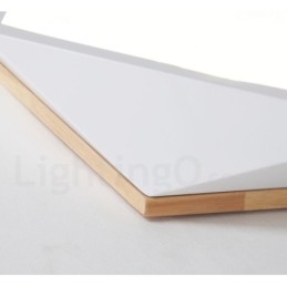 Lámpara de techo de madera Macaron multicolor regulable con pantalla acrílica, estilo nórdico