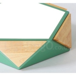 Lámpara de techo de madera Macaron multicolor regulable con pantalla acrílica, estilo nórdico