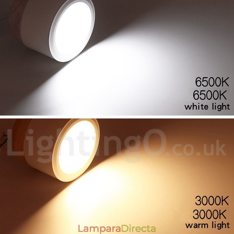 Minilámpara de techo de diseño moderno de madera con pantalla acrílica especial para también se puede utilizar como luz de pared