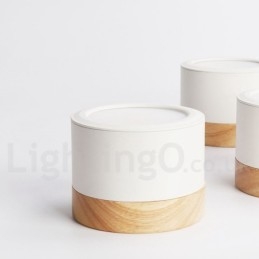 Minilámpara de techo de diseño moderno de madera con pantalla acrílica especial para también se puede utilizar como luz de pared