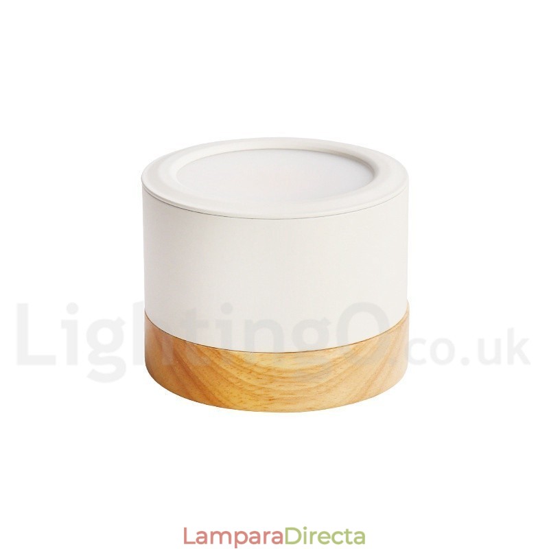 Minilámpara de techo de diseño moderno de madera con pantalla acrílica especial para también se puede utilizar como luz de pared