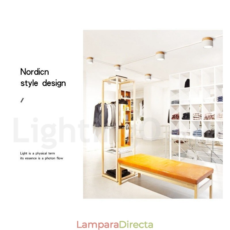 Minilámpara de techo de diseño moderno de madera con pantalla acrílica especial para también se puede utilizar como luz de pared