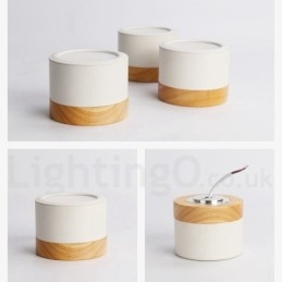 Minilámpara de techo de diseño moderno de madera con pantalla acrílica especial para también se puede utilizar como luz de pared